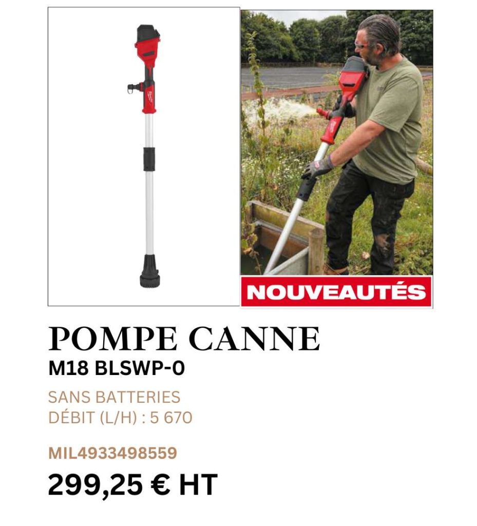 Pompe canne eau M18 BLSWP-0